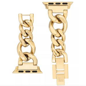 ANNE KLEIN GOLD-TONE CHAIN LINK BRACELET FOR APPLE WATCH 42/44/45 MM